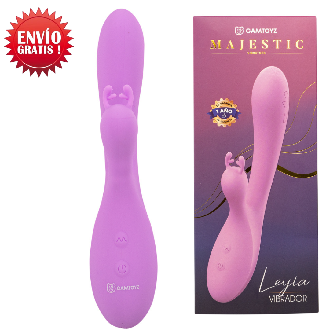 Vibrador Doble Leyla Lila